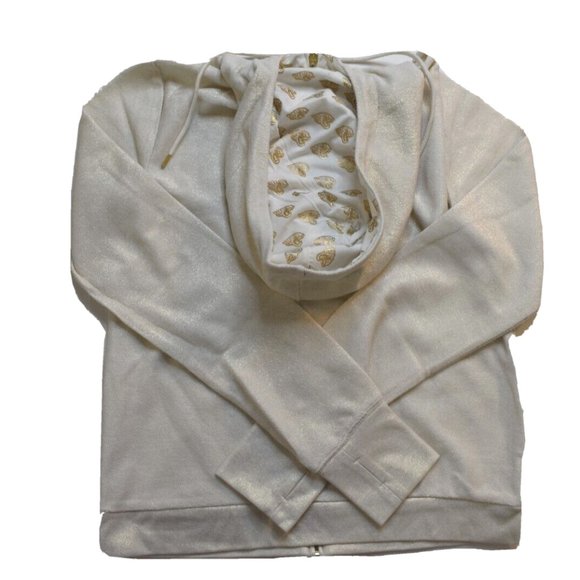 Couture Womens NFL Jacksonville Jaguars Play Action Cream Hoodie New XS - Picture 6 of 8